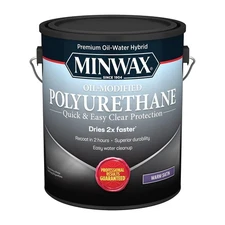 Minwax 1 Gallon Oil Modified Polyurethane Clear Satin Finish For Wood Protection