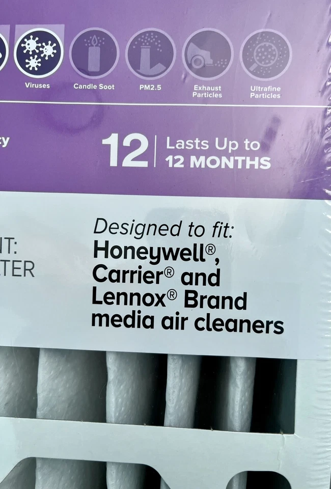 Filtros de aire FILTRETE 3M 1550 2 PIEZAS 16X20X4 alérgenos bacterias virus MERV 12 Foto 3 de 4