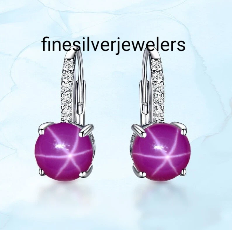 Genuine Lindy Pink Star Earrings for Bride Pink Star Earrings in 925 Silver - Image 2 of 2