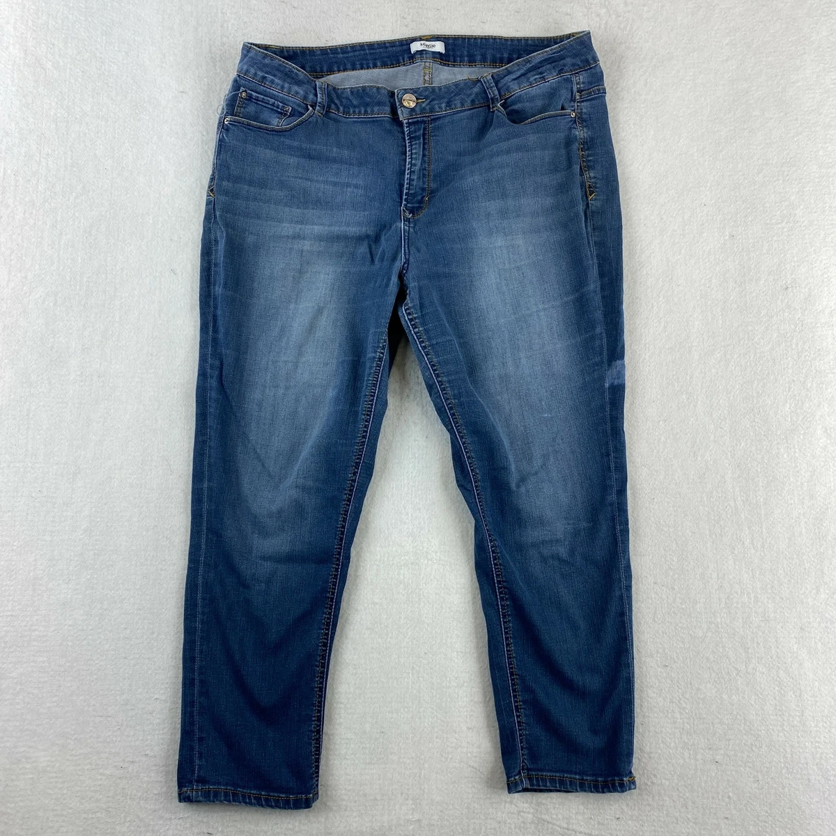 Kensie Jeans Cropped Denim Women s 38x26 Blue 5 Pocket High Rise