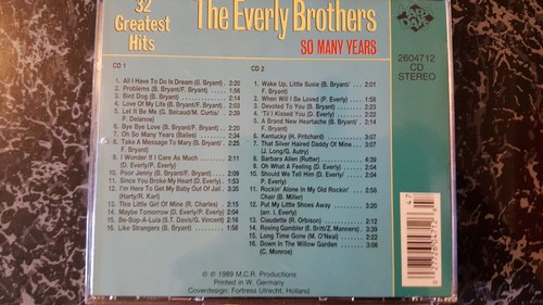 2CD BOX - The Everly Brother - So many Years - 32 Greatest Hits 80 Minutes Music - Bild 3 von 5
