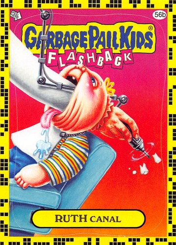 GARBAGE PAIL KIDS 2011 FLASHBACK SERIES 2 PICK-A-CARD YELLOW BASE STICKERS TOPPS - Picture 224 of 321