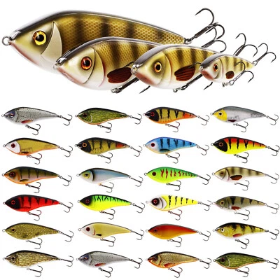 Westin Swim 6,5cm 8cm 10cm 12cm LF SP S & Silent Jerk Glide Bait Hecht Wobbler