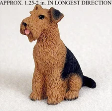 Airedale Mini Hand Painted Figurine