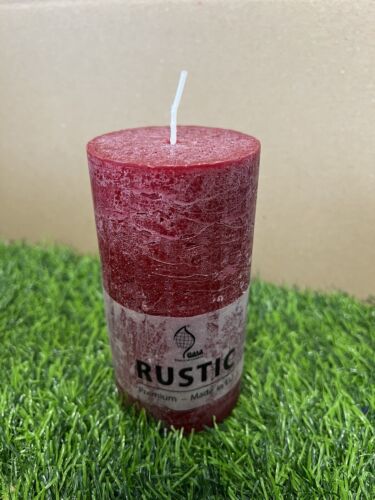 6 x Gala Kerzen Stumpenkerzen Ø 68 mm Rustic durchgefärbt rustikale Blockkerzen - Bild 1 von 2