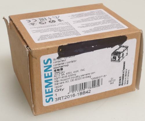 Siemens SIRIUS Schütz 3RT2 016-1BB42 | E:06 | 3RT2016-1BB42