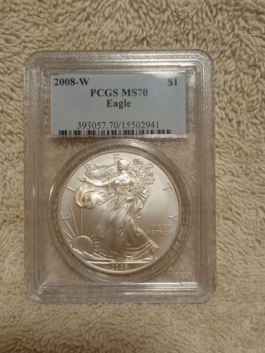 2008-W American Silver Eagle MS70