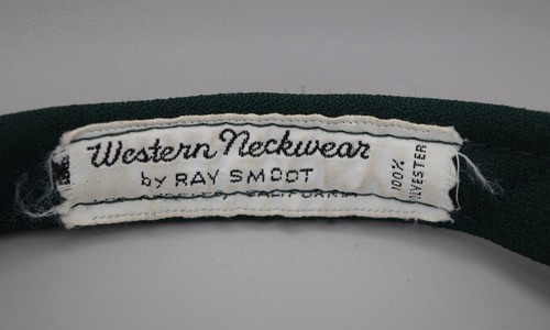 Vintage dunkelgrün 50er 60er Herren Halstuch Krawatte Western Neckwear Ray Smoot USA - Bild 2 von 4
