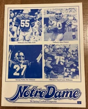 Rare 1984 Notre Dame Football Spring Prospectus