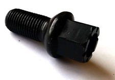 x1 Black Round Tapered M14X1.5 Standard Alloy Wheel Bolts SEAT LEON 1999>2005
