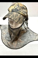Cabelas Camo Hat with Camouflage Netting Kids Adjustable Snapback Hunting Cap