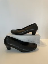 NEW!! Smart Semler Ladies Comfort Shoes Pumps Black Leather 7.5 US 5.5 UK