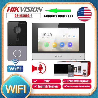 Hikvision DS-KIS603-P IP Video Intercom Kit Doorbell Wifi Camera Two-way Audio 