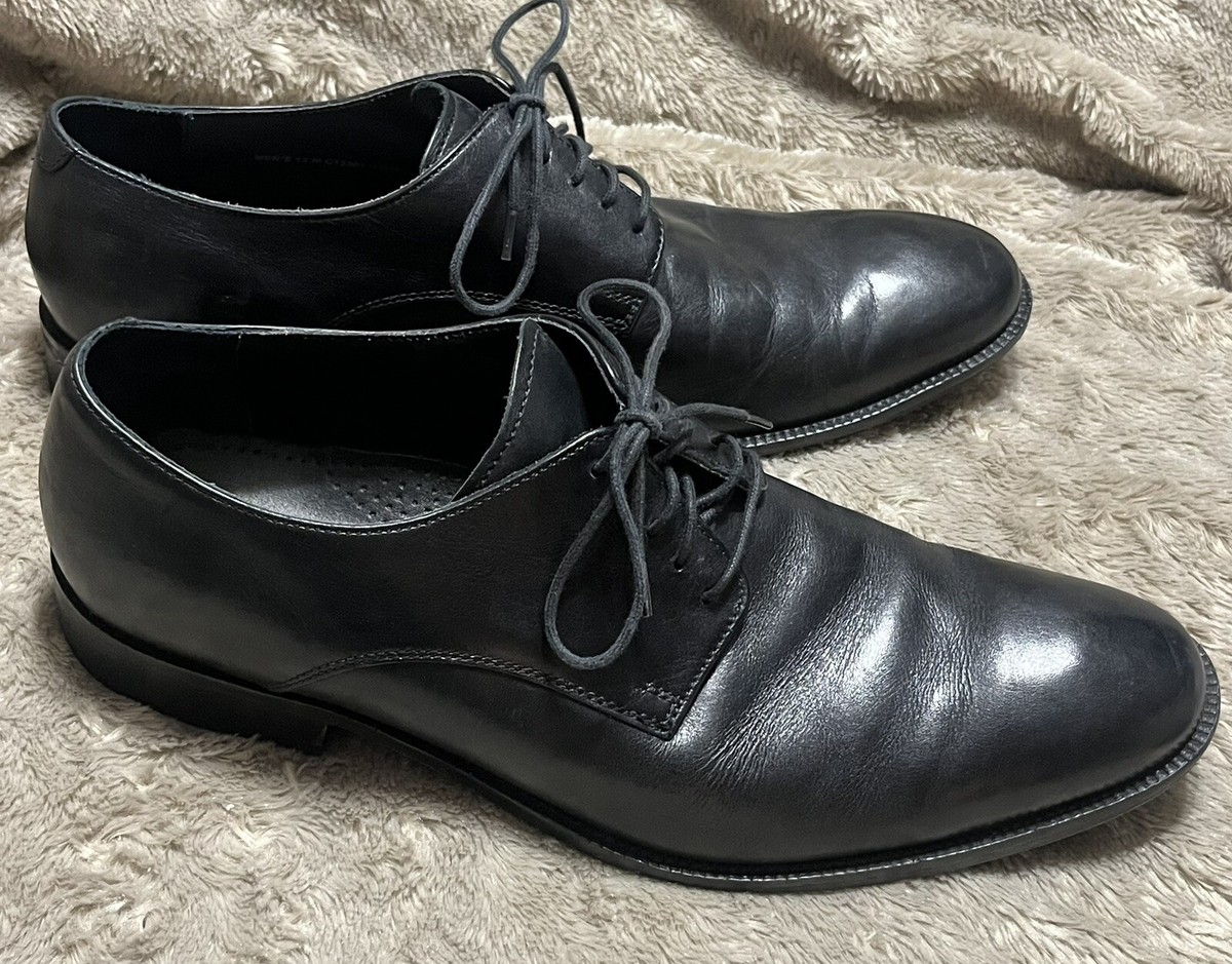 Cole Haan Williams Plain Toe Black Leather Lace Up Oxford Shoes C12203 Mens  13M
