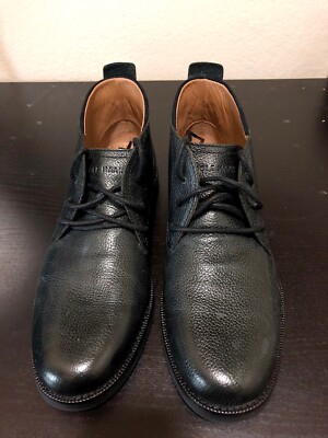 Cole Haan Curtis C12819 Men’s Black Leather Chukka Ankle Lace Boots Cole Haan Black Leather Chukka Ankle Boots Men main image 4
