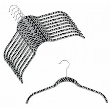 17" SlimLine Shirt Hangers Zebra (pk50)