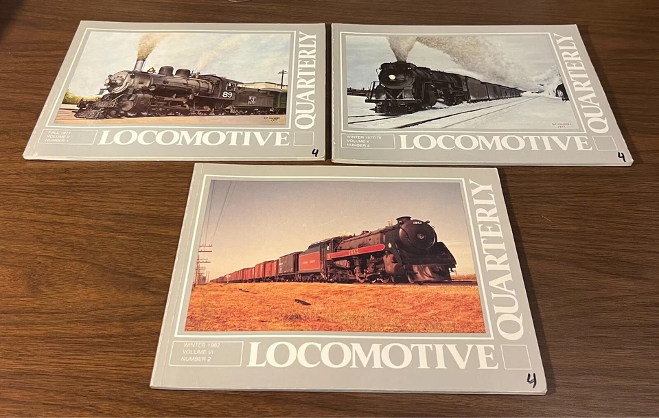 Lot of (9)- Locomotive Quarterly Magazine issues 1976-1984  - GUC/intact/clean Foto 3 de 4