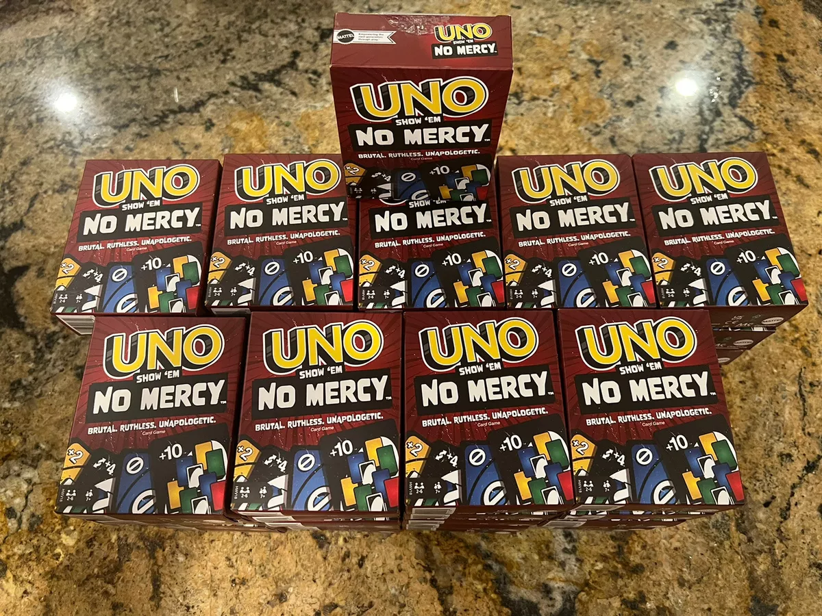 UNO Show Em NO MERCY Card Game New Sold Out TikTok 2023 IN HAND SEALED  194735220809 