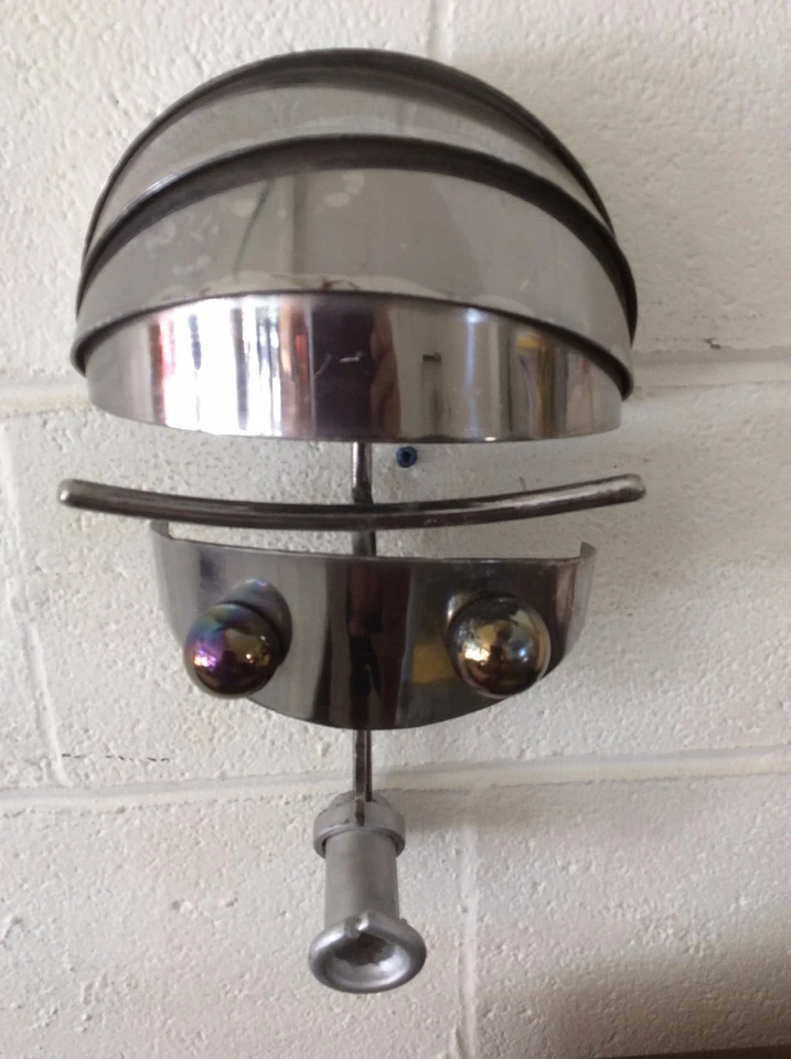 C. 60s Industrial Vintage Modern Primitive Art Iron and Steel Atomic Robot Hangi - Image 3 of 4