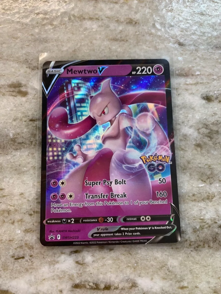  Pokemon - Mewtwo V -SWSH229 - Full Art - Black Star Promo - Pokemon  Go : Toys & Games