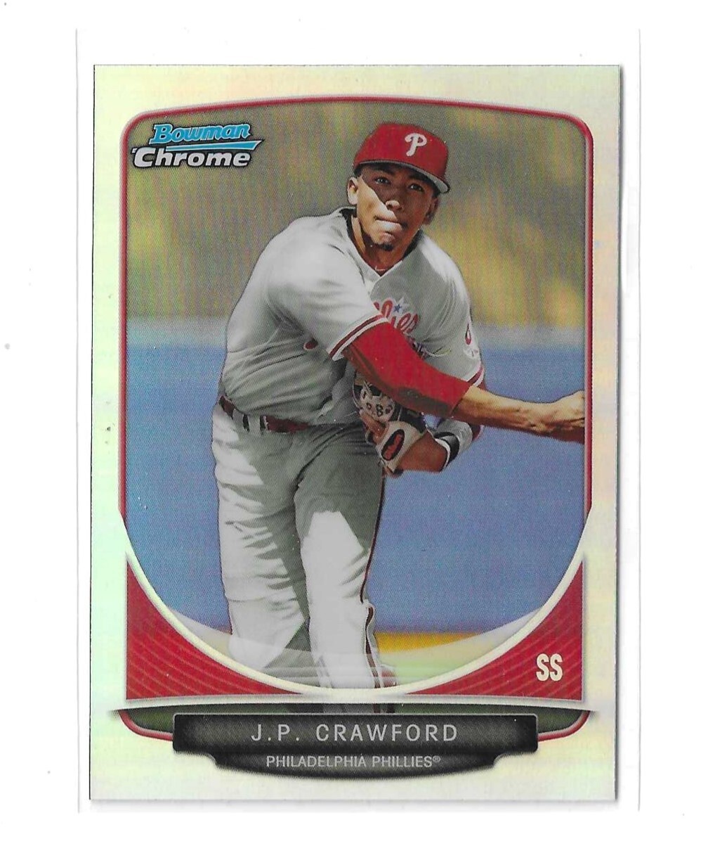 2013 Bowman Draft  top Prospects Chrome Refractor  j.p.  crawford