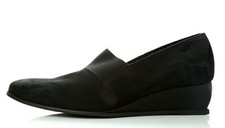Arche Emyone Black Nubuck Wedge Pumps Z5697 US 10 / EU 41