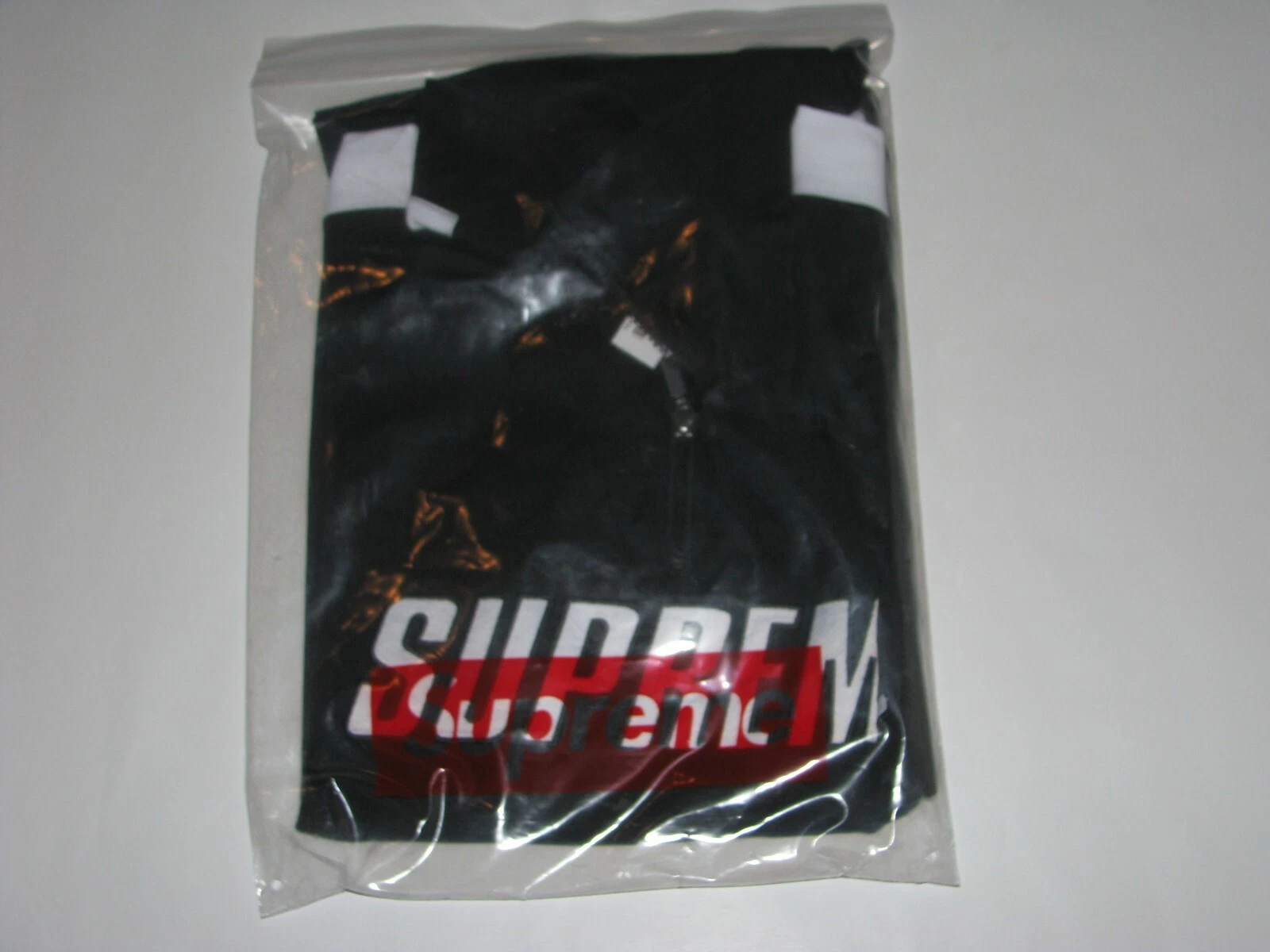 Pull SUPREME New York Track demi zip NOIR grand homme NEUF F/W 2018 BOGO