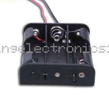 1PCS Plastic Battery Storage Case Box Holder For 3 XAA 3xAA 4.5V with wire leads