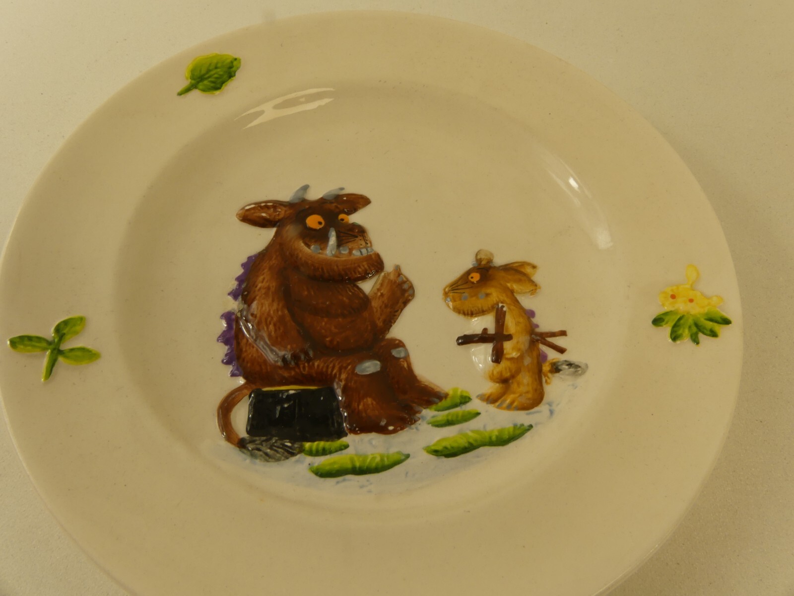(RefJOH3) Gruffalo The Gruffalo's Child child's plate and bowl John