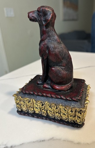 Vintage 1997 Resin Labrador Retriever Bookend - Home Decor Dog Lovers - Picture 13 of 19
