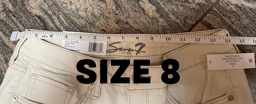 New Seven7 Ladies NWT High Rise Slim Straight Leg Jean Seven 7 - Picture 15 of 34
