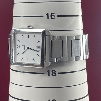 DUNHILL 8011 CITYSCAPE MEN'S WRISTWATCH GENUINE SS BRACELET