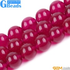Plum Jade Gemstone Round Beads For Jewelry Making 15" 4-18mm Pick Free Shipping