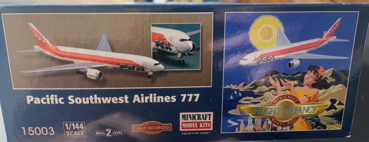 ミニクラフト　15003　1/144　パシフィック　サウスウエスト航空　777 Minicraft Pacific Southwest Airlines 777 1/144 15003 NIB