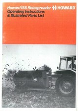 Howard Rotaspreader 155 Operators Manual with Parts List