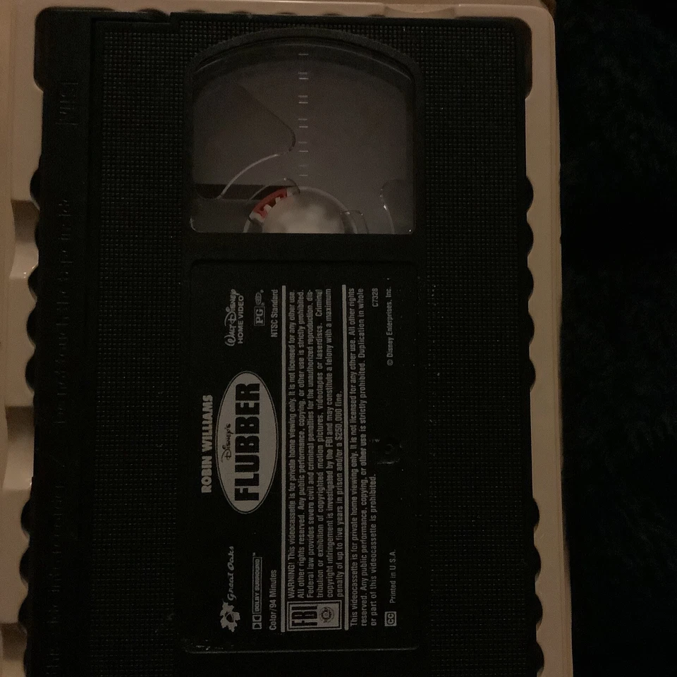 Walt Disney Flubber (1997) VHS Robin Williams vintage collectors item Foto 3 de 3