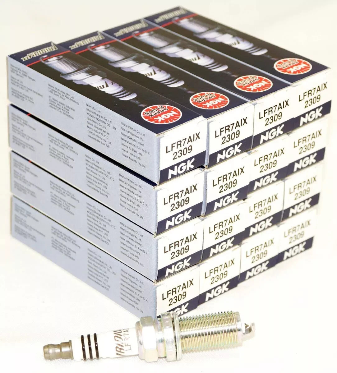 NGK LFR7AIX 2309 NGK Iridium IX  GENUINE  set of 16  Upgrade /Colder Plugs