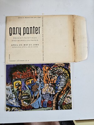 Gary Panter 1989 Gracie Mansion Gallery Art Exhibit Booklet Pop Art Nay w/ Envel