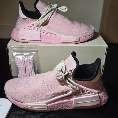 Size 9.5- adidas Pharrell x NMD Human Race Pink