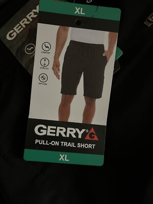 GERRY MEN'S PULL ON TRAIL SHORT BLACK ,GREEN ,BLUE COAL GRAY