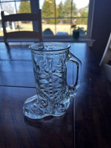 Vintage Western Cowboystiefel 6" Glas Bier Tasse Becher, Griff, Texas, Southern, 1 EA - Bild 6 von 7