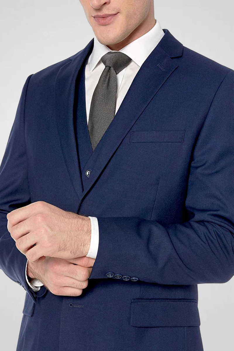 Caravelli S600512U Slim Fit 3pcs Suit Midnight Blue | eBay