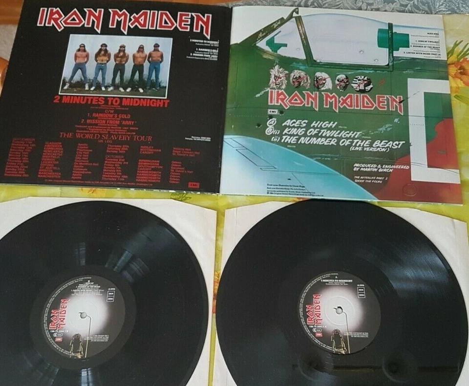 IRON MAIDEN/ 2 Minutes to Midnight & Aces High /The First Ten Years N°6/Vinyl'90 - Bild 4 von 4