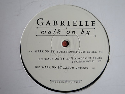 GABRIELLE   WALK ON BY (Promo)   3 Mixes - 12 Maxi Vinyl 1997   Disco/House  Top