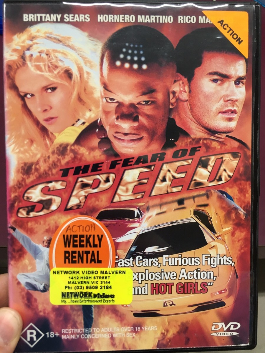 The Fear Of Speed ex-rental region 4 DVD (2002 action movie