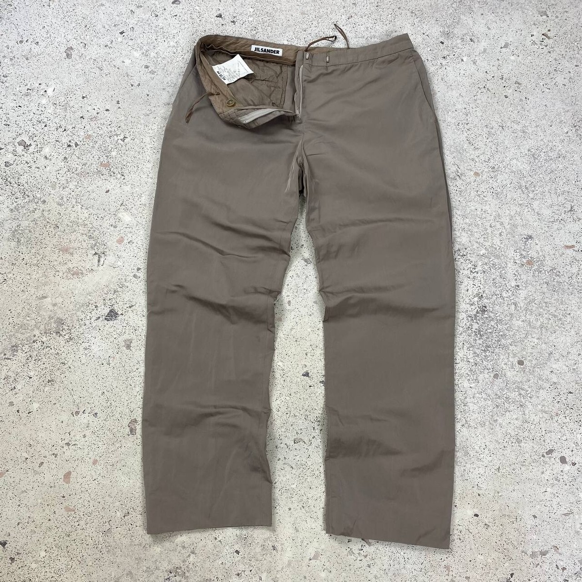 パンツ Jil Sander Wide Leg Pants With Drawstring Waistband JIL SANDER Satin wide-leg pants | NET-A-PORTER