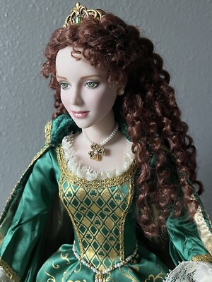 Franklin Mint Porcelain Doll Shauna Irish Princess Of Blarney