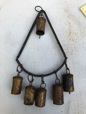 6 Alte Glocken Geläut Hofglocken Türglocken H 33 cm