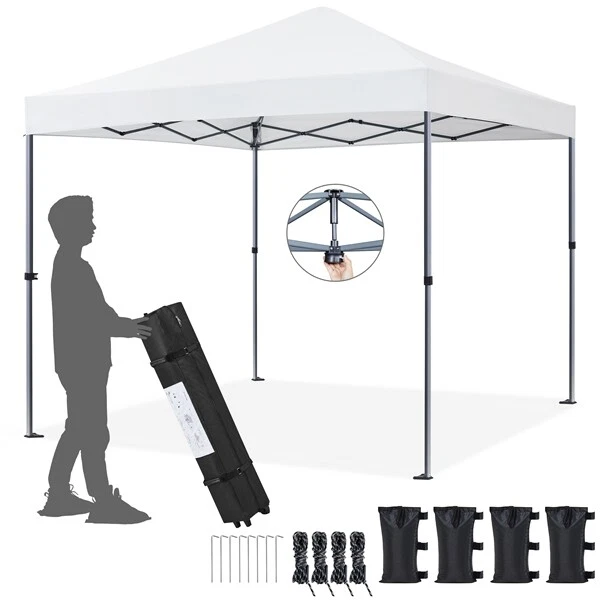 Tonnelle de Jardin Extérieur 3 × 3 M Barnum Pliable Réglable Tente de Camping - Photo 1/1