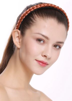 Haarband Haarreif geflochten Tracht traditionell kupferrot braid CXT-003-367